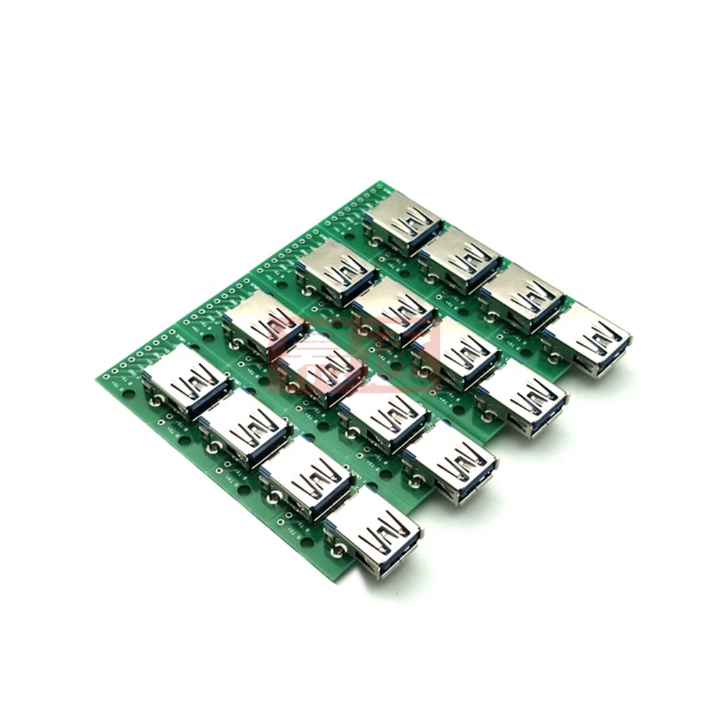 Micro Mini USB USB A Male 2.0 3.0 A Female B Connector Interface to 2.54mm DIP PCB Converter Adapter Breakout Board