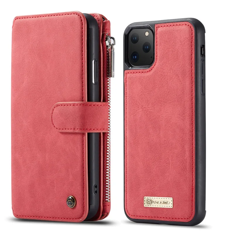 

IPhone12 business multifunctional zipper wallet mobile phone cover split flip Apple 12 Pro protective cover