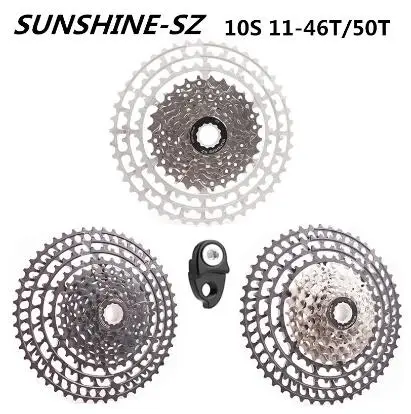 SUNSHINE кассета 10 скоростей 11-50T 11-46T MTB горный велосипед кассета SUNSHINE колесо