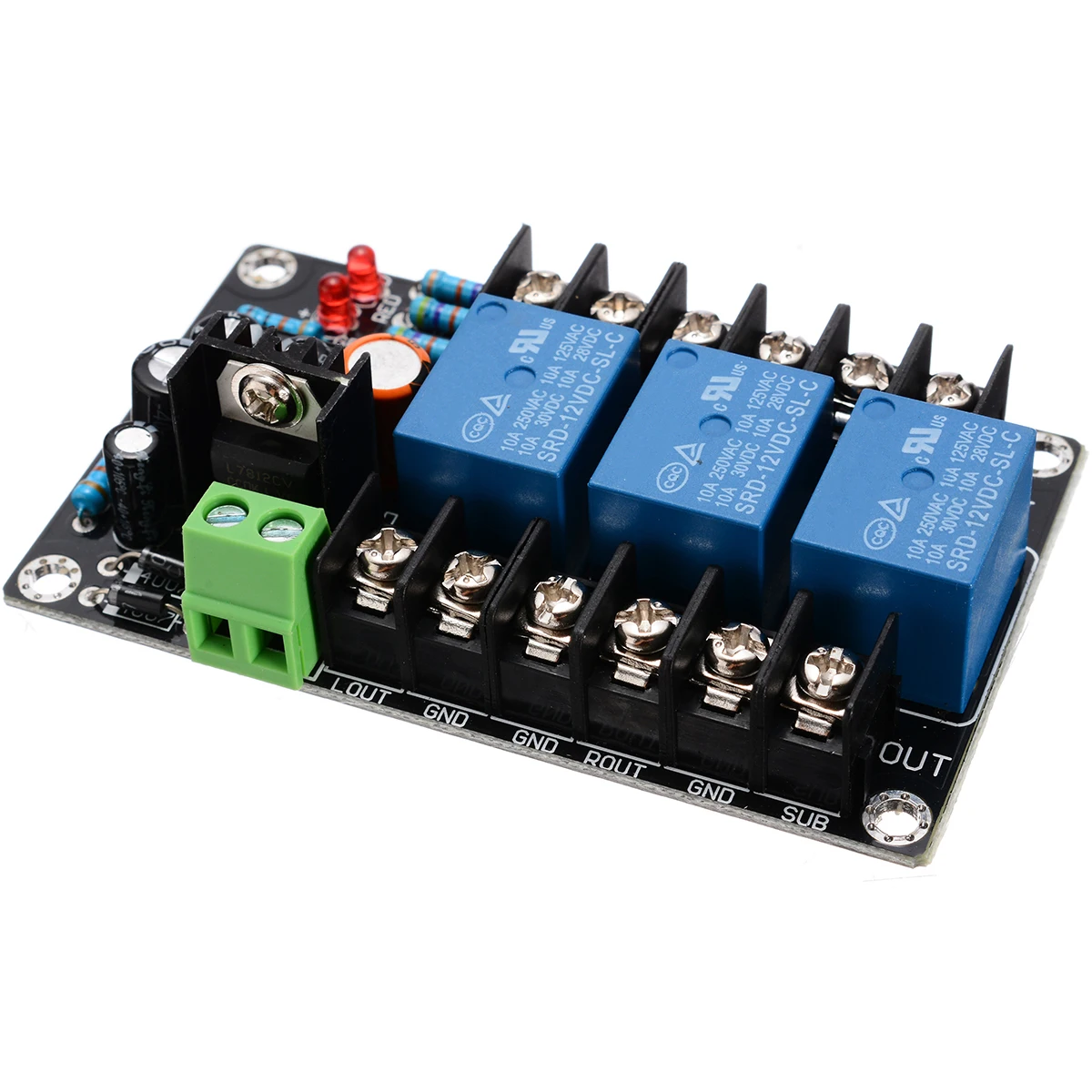 UPC1237 2.1 Channel Audio Amplifier Speaker Delay Protection Board Subwoofer For HiFi Amplifier