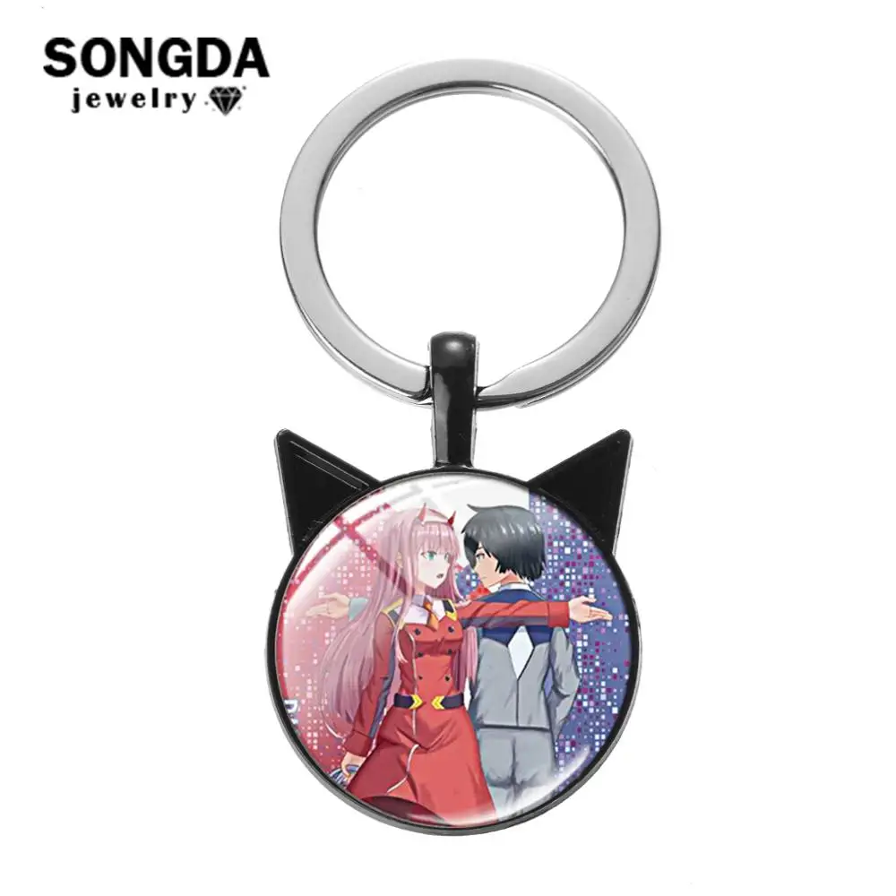 SONGDA DARLING in the FRANXX 02 HIRO ZERO два брелка японский аниме-брелок для ключей милые кошачьи