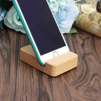 

Portable Desk Cell Phone Wood Stand Holder Dock For Smartphone iPhone iPad Mini DXAC