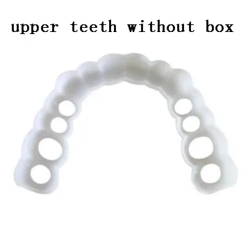 upper teeth Зубные виниры отбеливающие оснастки на улыбке зубы косметические протезы мгновенная идеальная улыбка зубы поддельная вставная челюсть средства гигиены полости рта - Цвет: upper teeth