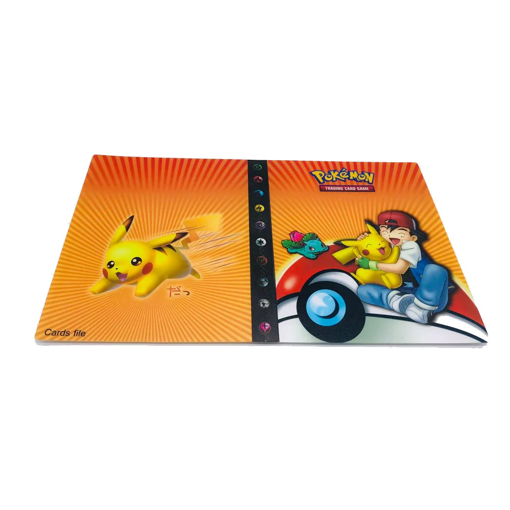 Takara Tomy мультфильм аниме Карманный Монстр Пикачу держатель Альбом игрушки Коллекция Покемон карты Альбом топ для детей подарок - Цвет: 1
