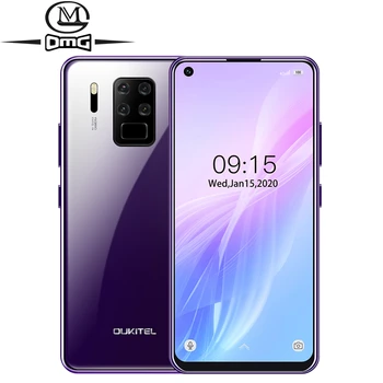 Перейти на Алиэкспресс и купить OUKITEL C18 Pro 6,55 дюйммобильные телефоны Android 9,0 4 задние камеры Восьмиядерный 4G смартфон 4 Гб + 64 Гб быстрая зарядка сотовый телефон