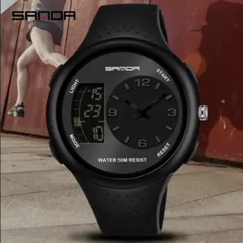 

Luxury Top Brand Casual Sport Watches For Men Military Resin Strap Wrist Watch Man Clock Fashion Date/Week Swim Wristwatch