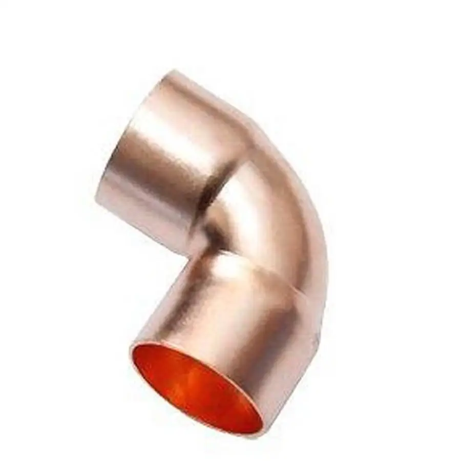 

9.52mm 3/8" Inner Dia x0.68mm Thickness Scoket Weld Copper End Feed 90 Deg Elbow Coupler Plumbing Fitting Water Gas Oil