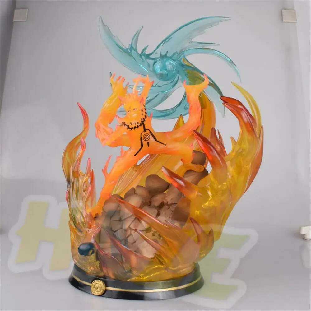 

NARUTO Shippuden Naruto Uzumaki Statue PVC Action Figure Toy Collection Light Anime Naruto Figure Toys 35cm
