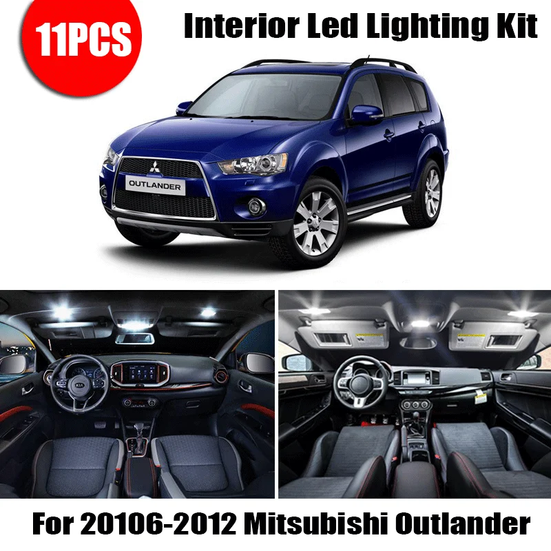 Для 2006 2007 2008 2009 2010 2012 Mitsubishi Outlander белые автомобильные аксессуары без ошибок Canbus