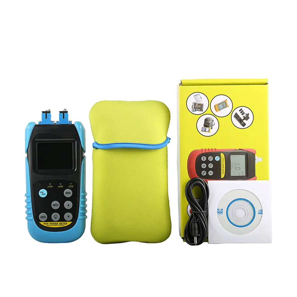 

AUA-607P PON Optical Power Meter Fiber Optic Tester with SC UPC Connector 1310/1490/1550nm Single mode