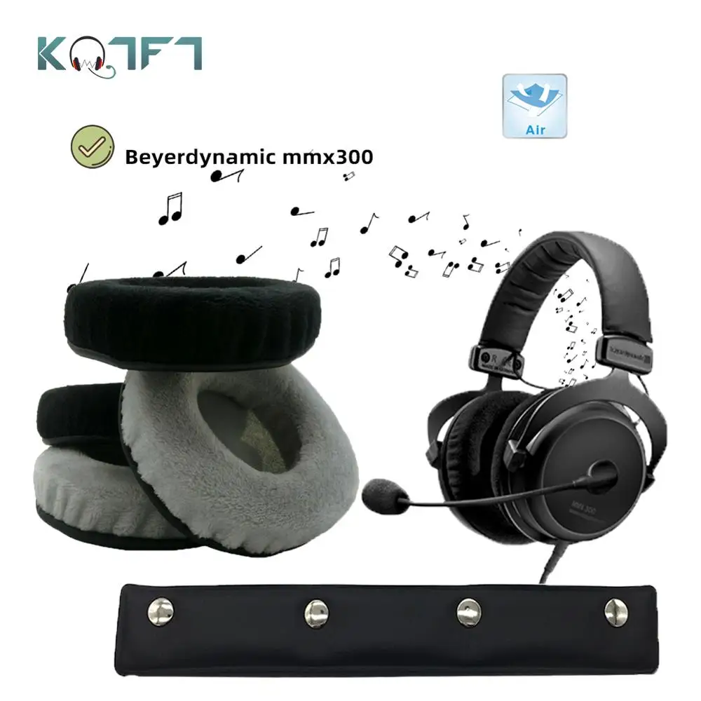 Бархатные сменные амбушюры KQTFT повязка на голову для наушников Beyerdynamic mmx300 mmx 300