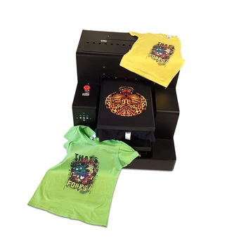 Günstig Schnelle R2000 DTG Drucker A3 Flachbettdrucker T-shirt Drucker 8 Farben Druck Größe 329*500mm Mit Zwei T-shirt Trays