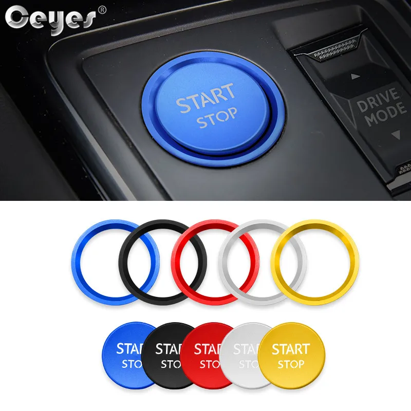 

Ceyes Car Styling Sticker Case For Ford Peugeot 5008 3008 408 508 2008 308 4008 Car Engine Start Stop Ignition Button Ring Cover