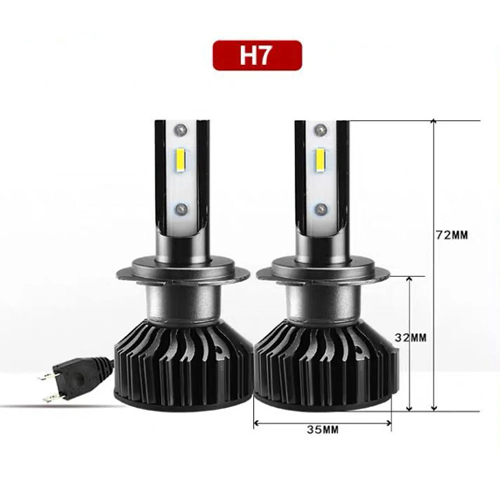 YOTONLIGHT 9005 HB3 Led H7 лампы H4 фары светодиодные hb4 9006 100w 12000lm H11 H8 H9 90121 H1 светодиодные лампы Автомобильные противотуманные фары CSP 6000 К 12 В
