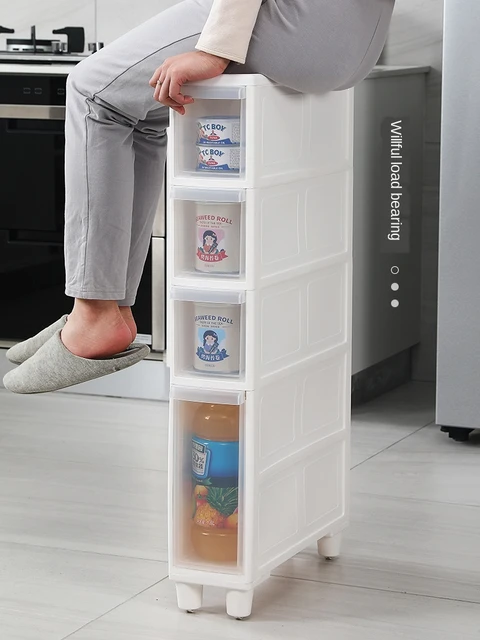 Storage Cabinet Drawers Home Organizers Narrow Type Racks Gap