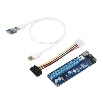 

0.3/0.6/1M Professional PCIE 1X To 16X Extender Riser Card Adapter For Strengthening Power Supply + Power Cord