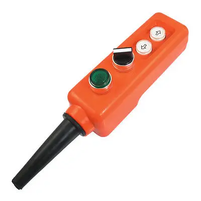

Crane Up-down Control Station Green Lamp Self Lock Push Button Switch AC 220V