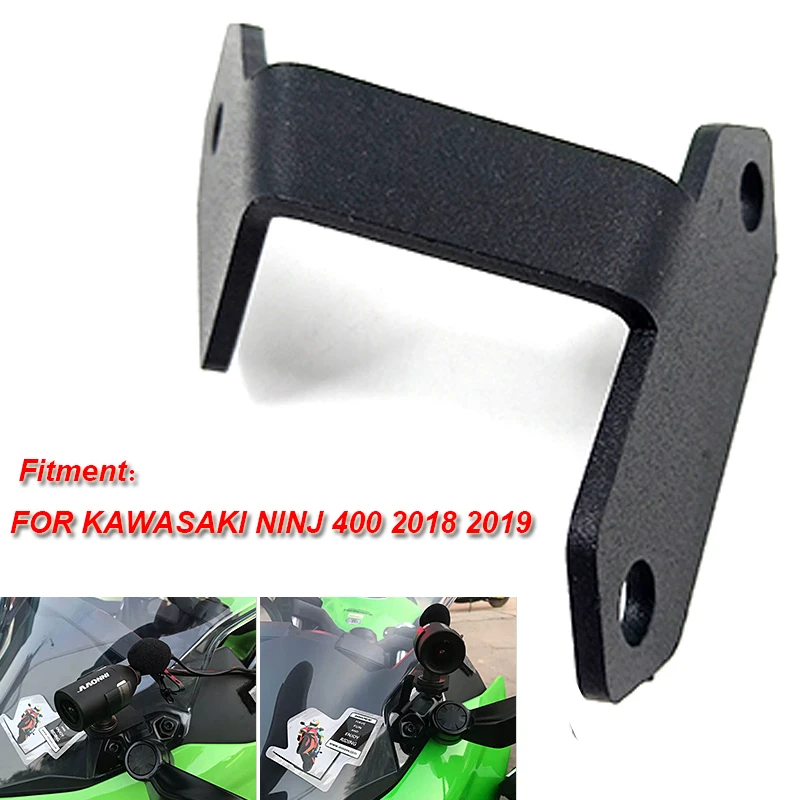 Для KAWASAKI NINJA 400 Ninja400 стальной левый DVR кронштейн для езды навигационный Автомобильный регистратор данных кронштейн moto ЧАСТИ