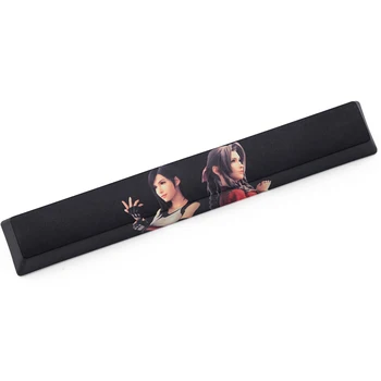 

Novelty allover dye subbed Keycaps spacebar pbt custom mechanical keyboard final fantasy 7 remake VII Tifa Aerith ff