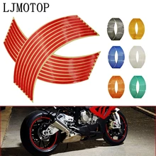 Adesivo refletor de aro para moto, fita adesiva de aro para moto e honda kawasaki z750 z800 for yamaha mt07 mt09 mt10 r1