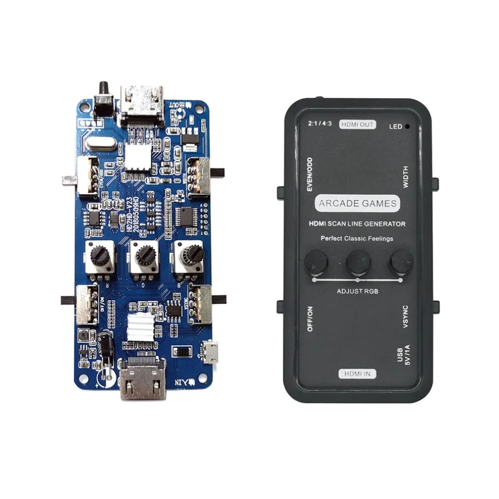 

For HDMI Scanline Generator Scanner for Retro Games Gamers for MAME Emulators Arcades for Nessa for Switch for Xbox 360 for PS4