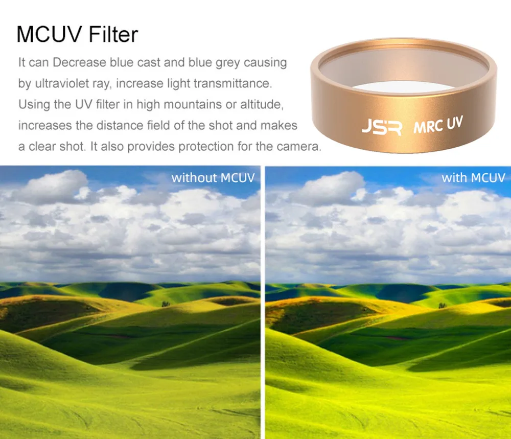 Фильтры для объектива камеры MCUV/CPL/ND4/ND8/ND16/ND32 для дрона XiaoMi FIMI X8 SE