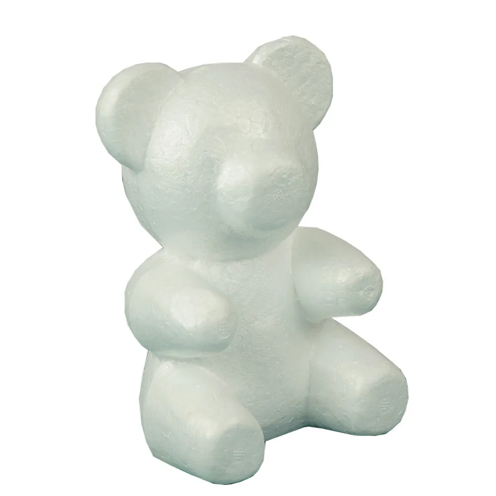 Игрушки из пенопласта Роза медведь Моделирование DIY ремесло Валентина вечерние украшения поставки подарок DIY ремесло игрушка белый медведь из пенопласта