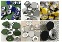 20mm Plastic-Aluminium Cap 1000PCS,Many colored Aluminum and Plastic pharmaceutical Cap,Plastic Tops for crimping glass vial 2