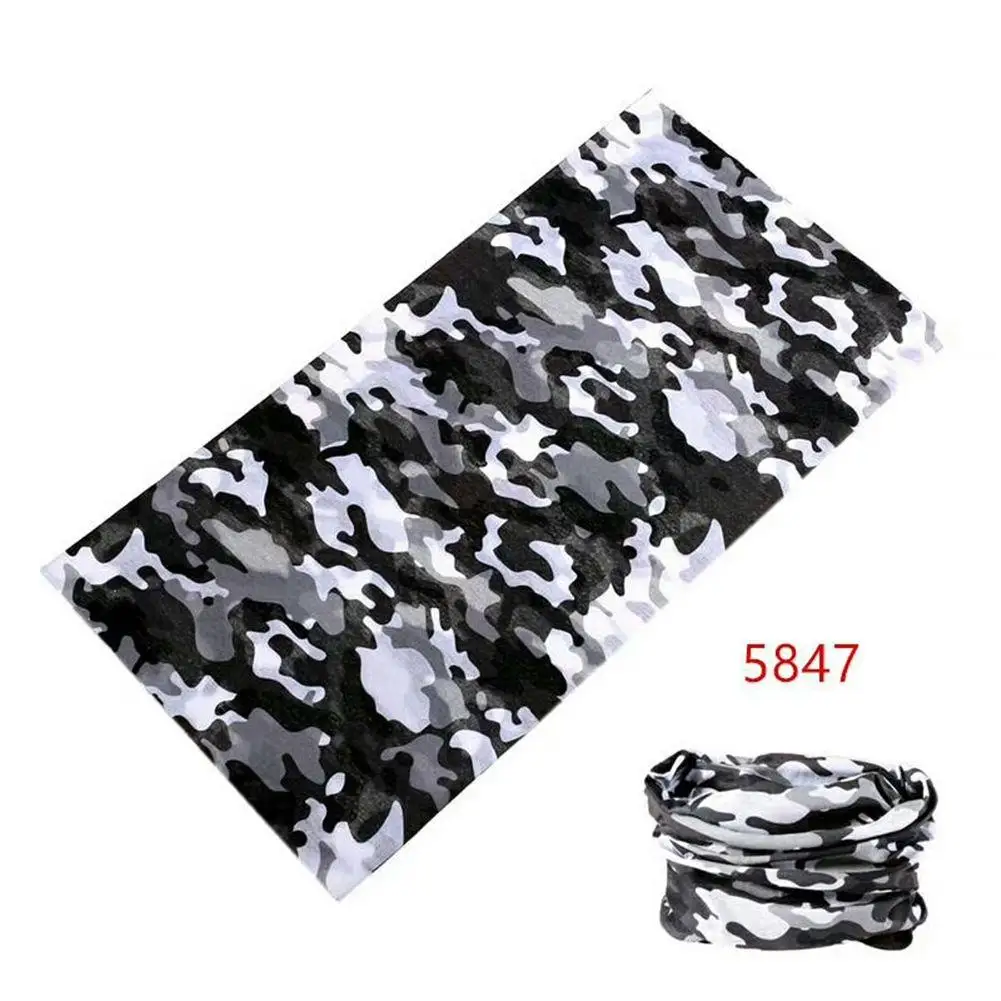 Men Women Colorful Flexibility Windproof Cycling Bandana Turban Fishing Headband Head Scarf Face Shield Outdoor Sports Accessory