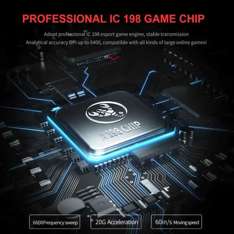 USB игровая мышь 6400 dpi 7Key программируемая проводная мышь для макросъемки эргономичная мышь для ПК и ноутбука