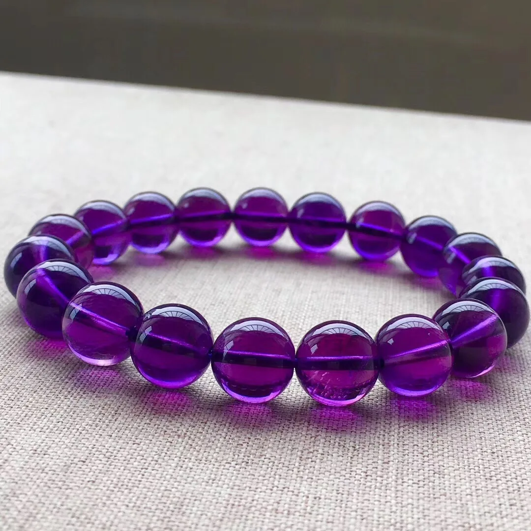 

Natural Rich Amethyst Single Loop Bracelets Color Rich Crystal Clean Transparent Hydra Simple Versatile