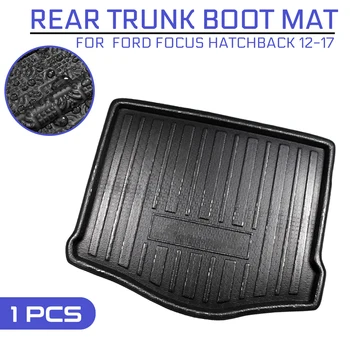 

Car Floor Mat Carpet For Ford Focus Hatchback 2012 2013 2014 2015-2017 Rear Trunk Anti-mud Cover
