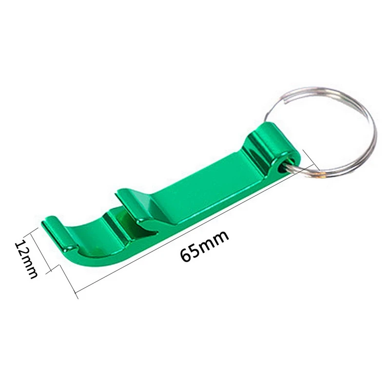 65x12mm green 1 шт. крышка винт варенья открывалка для бутылок кухонные принадлежности 4 в 1 консервный нож ручной нескользящий Поворотный колпачок открывалка для бутылок - Цвет: 65x12mm green