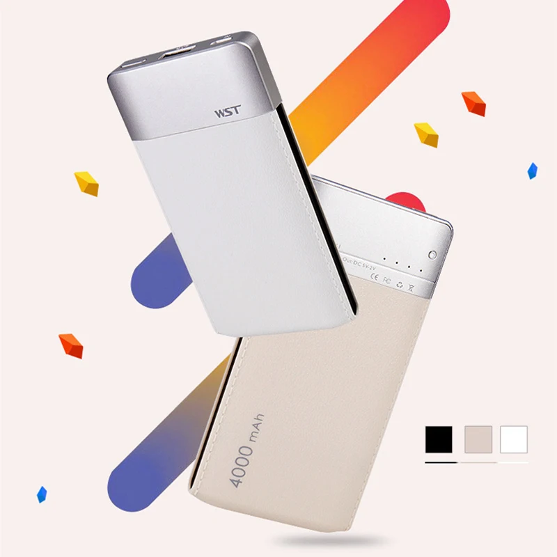 Портативное зарядное устройство для iPhone 6 7 8 Xiaomi Samsung 4000 мАч|Внешние аккумуляторы|