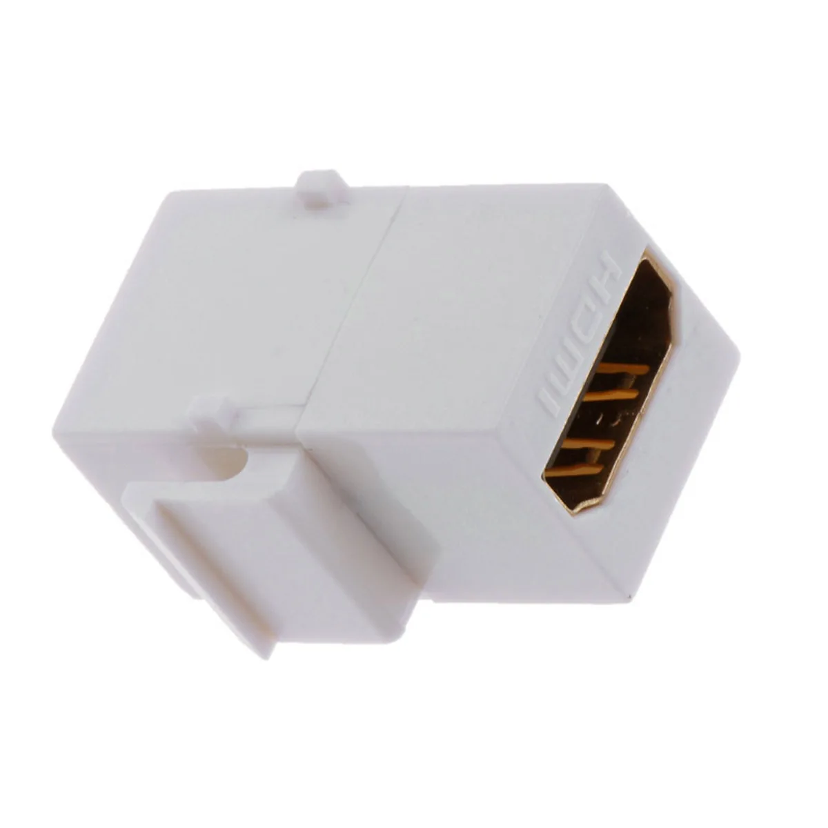 

Cablecc 10pcs/bag HDMI 1.4 Snap-in Female to Female F/F Keystone Jack Coupler Adapter for Wall Plate White
