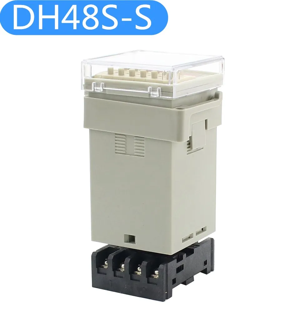 DH48S-S Digital AC 220V Precision Programmable Delay Relay Repeat Cycle SPDT with Socket Base DH48S Series Timer 12V | Обустройство