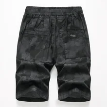 Черные и белые камуфляжные шорты с рисунком для мальчиков летние тонкие детские штаны средней длины для больших мальчиков Новая Модная стильная одежда