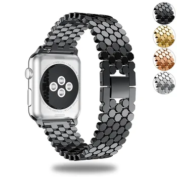 

Mijobs For Apple Watch Series 4 Metal Smart Watch Band Replacement Wristband Strap Parts For Iwatch 4 Fitness Bracelet