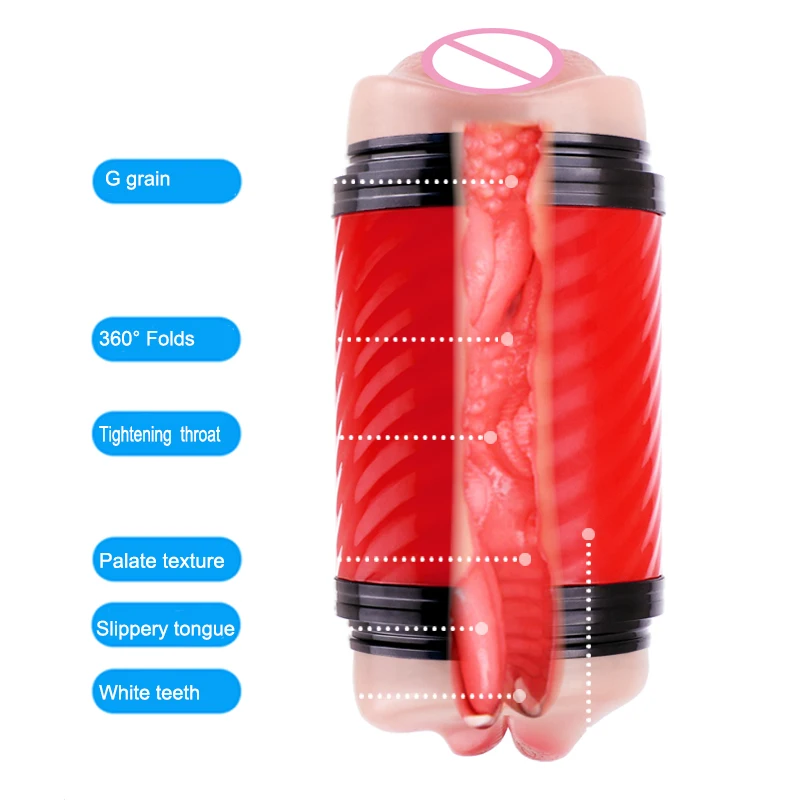 blowjob pocket pussy male masturbator realistic artificial vagina real pussy masturbator sex toys for men adults sex toys shop