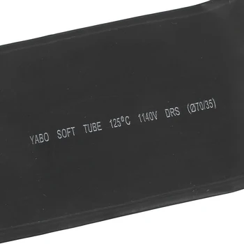 

New 70mm 2:1 Black Polyolefin Insulation Heat Shrink Tubing 1M