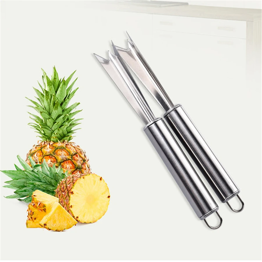 1000pcs Stainless Steel Pineapple Eye Peeler Pineapple Seed Remover Easy Cleaning Fork Fruit Tools Kitchen Accessories Wholesale Pineapple Slicers Aliexpress