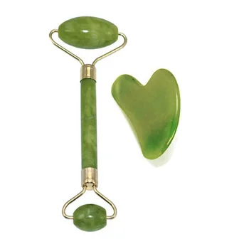 

1 Pc Nature Portable Pratical Jade Facial Massage Roller Anti Wrinkle Healthy Face Body Head Foot Massage Roller Beauty Tool