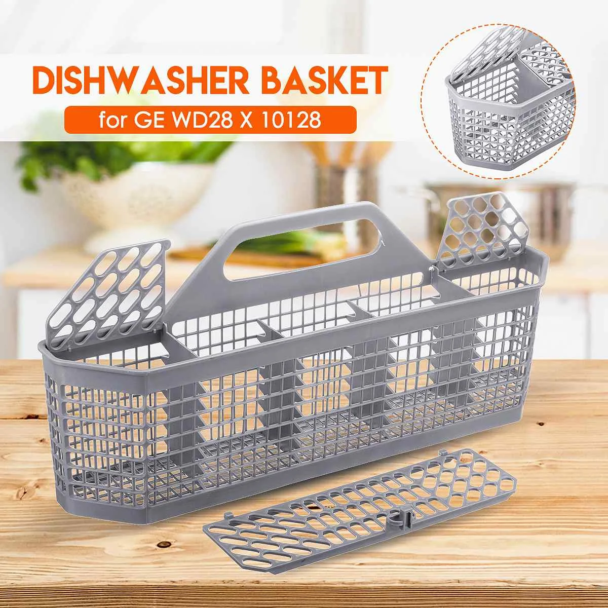 

1pcs Universal Dishwasher Part Cutlery Basket Storage Box Multipurpose Silverware Basket Replace for GE WD28 X 10128 Accessories