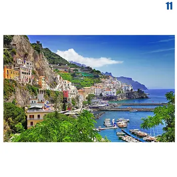 

New Hot 1000pcs/set Adult Puzzles Landscape Bay Castle Style Toy Learning Intellective Games Stress Relief SMR88