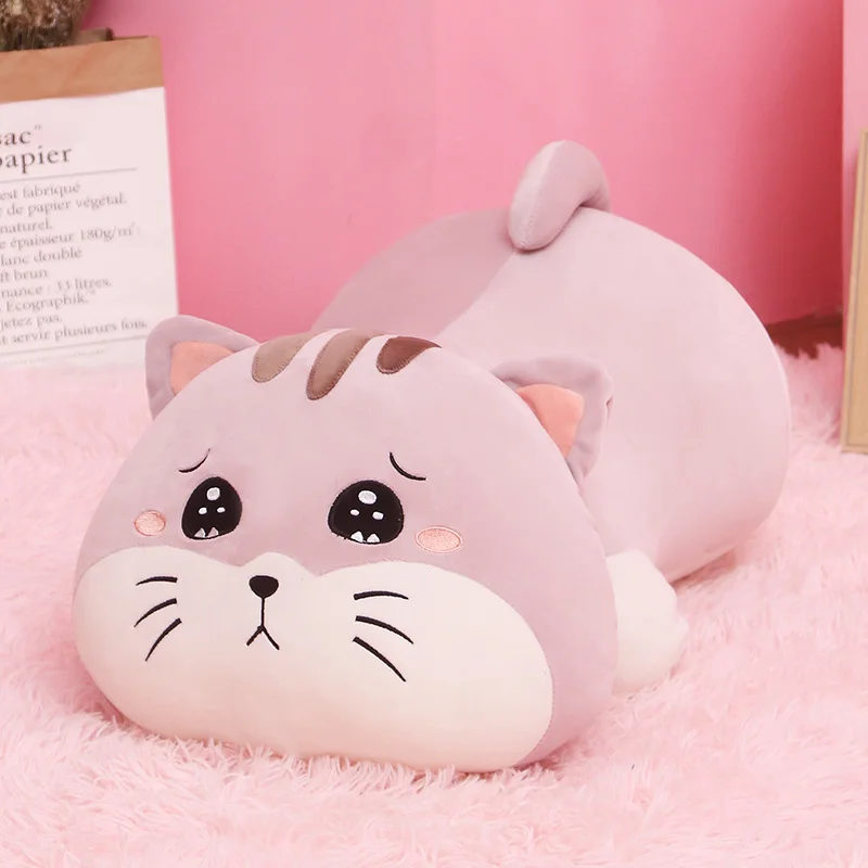 Плюшевая подушка Pusheen Cat, мягкие куклы для детей, плюшевые игрушки для девочек, кавайные куклы для кошек, подушка, детский подарок