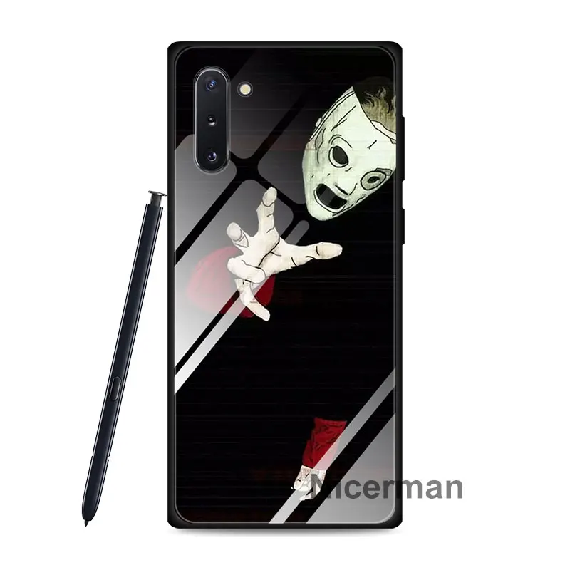 Чехлы из закаленного стекла Slipknot Clown Corey Taylor для samsung Galaxy S10 S8 S9 Plus S10e Note 9 10 Plus A50 A30
