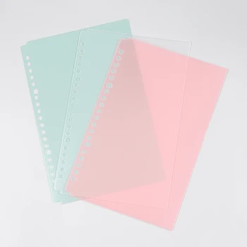 

New Plastic A5/B5 20/26 Hole Binder Circle Colorful PP Loose-leaf Cover Index Divider Separator Notebook Accessory Stationery