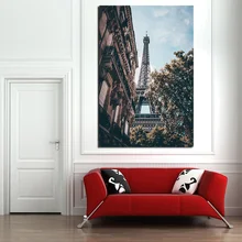 Пейзаж Франции Парижа башни пейзаж холст живопись печать спальня