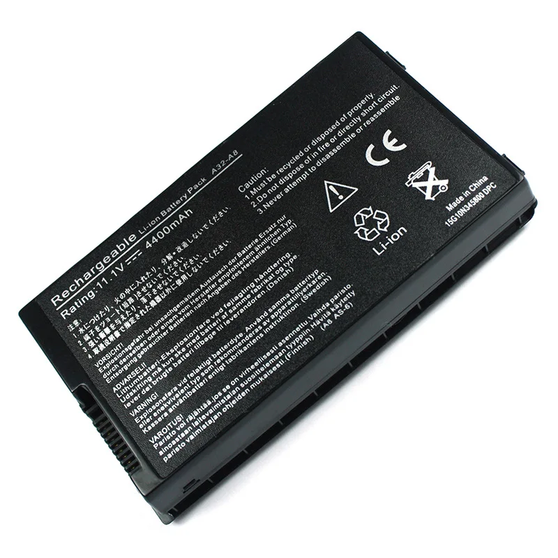 6cell Батарея A32-A8 для ASUS X80H X80L X80N X80Z X81 X81Sc X81Se X81Sg Z99 Z99Fm Z99H Z99J A8TL751 L3TP. B991205 SN31NP025