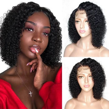 

Fureya Hair Shoulder Length Curly Wig 150% Density With Pre-Plucked Hairline With Baby Hair Remy Hair 360 Lace Human Hair